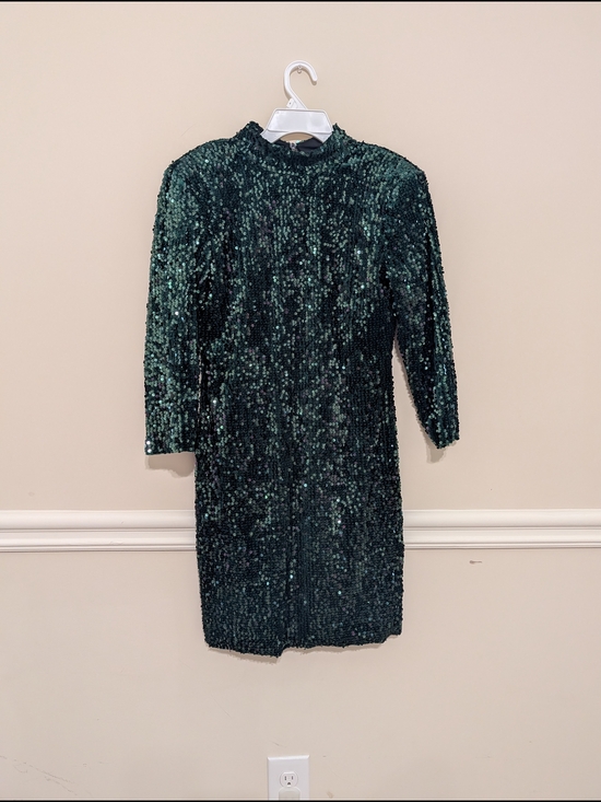 Donna Morgan Dresses & Skirts - Donna Morgan Women's Emerald Sequin Long-Sleeve Dress Jacket